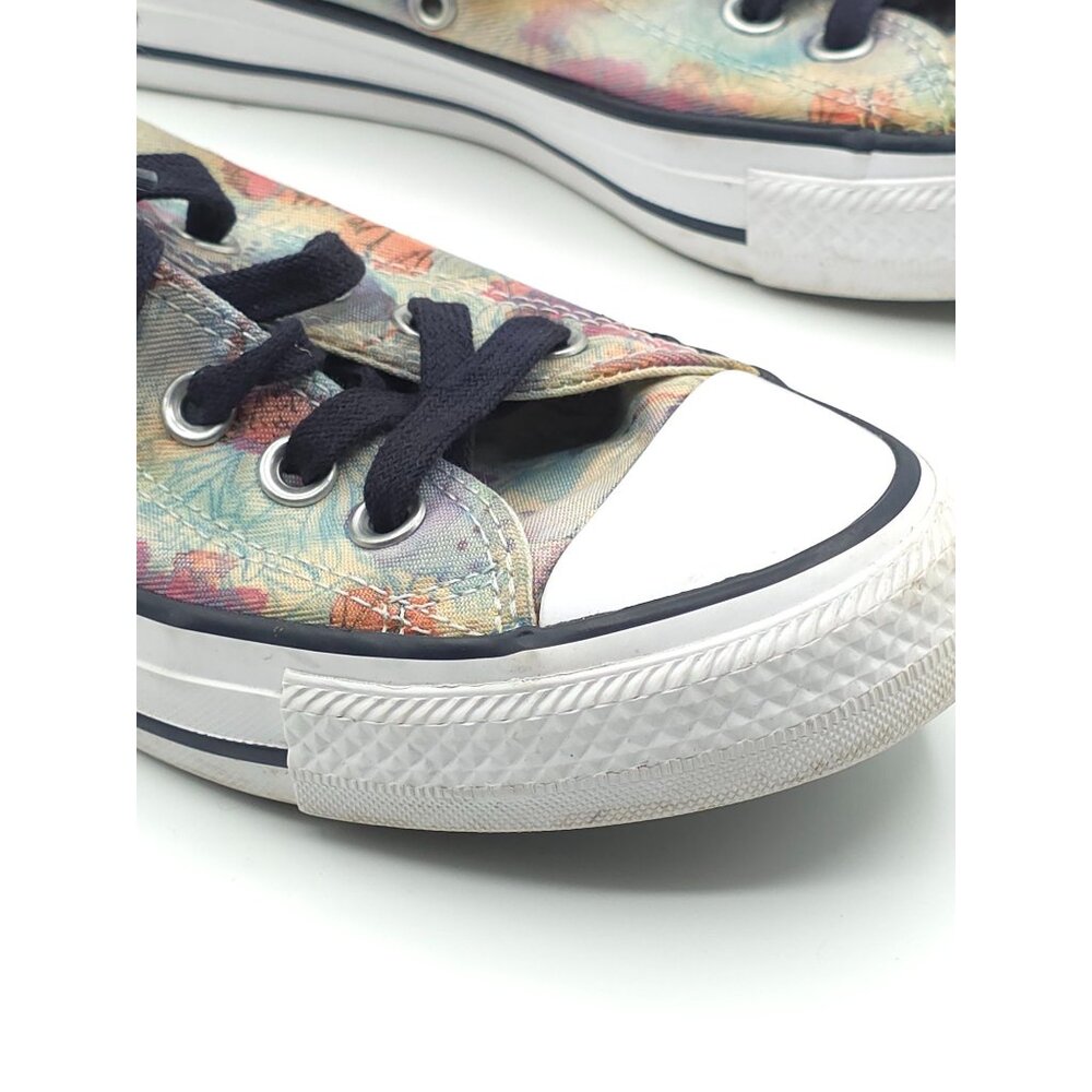 Converse All Star Women's Tye-Dye Floral Low Top Sneakers Size 7 US - Picture 8 of 15